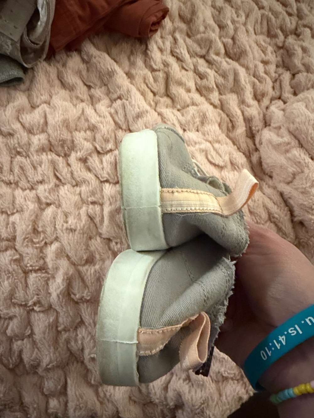 Vionic Beach Slip-On Canvas Sneakers in Gray with Pink Eyelets - Picture 11 of 11